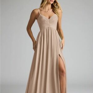NEW! Azazie Alia dress in Taupe